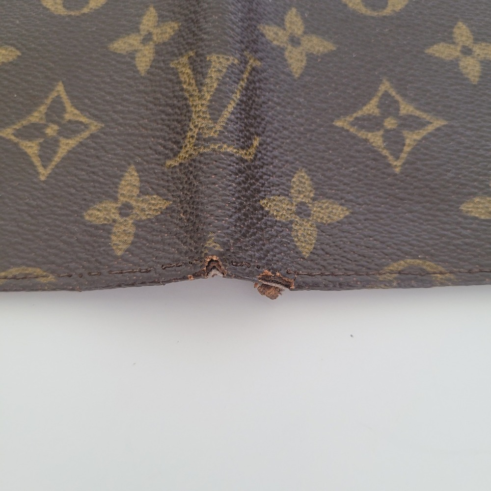 Louis Vuitton Vintage Monogram Passport Cover Long Wallet Brown France - Picture 12 of 13